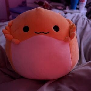 Squishmallows Orange and White Plush